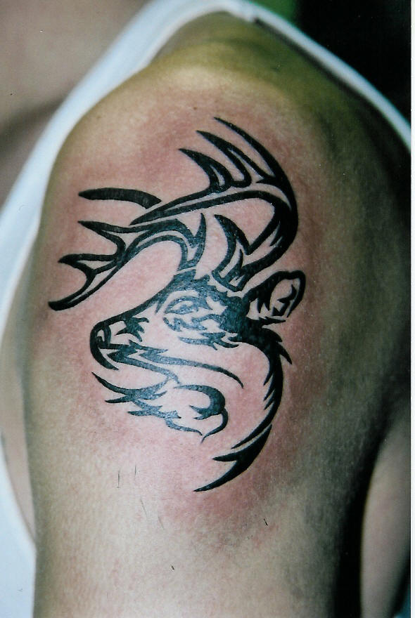 12 Stunning Tribal Deer Tattoos  Only Tribal