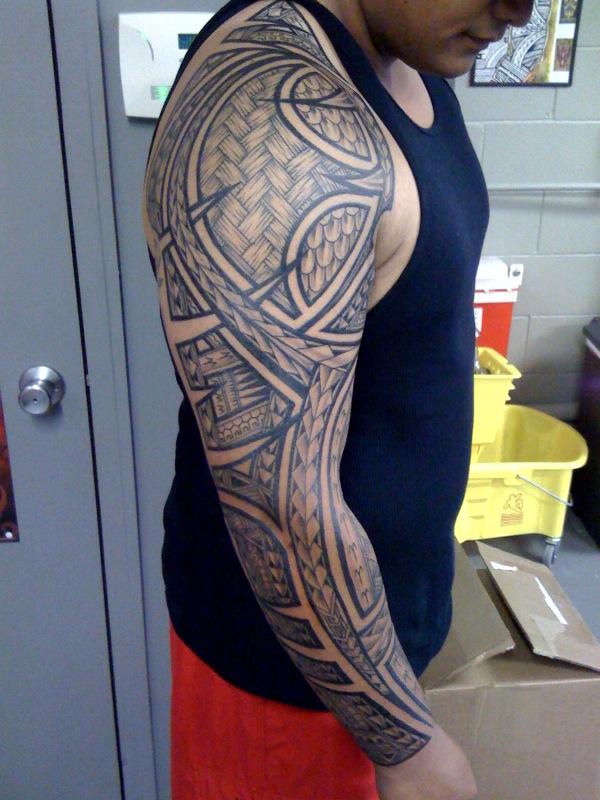 14 Beautiful Full Sleeve Tribal Tattoos | Only Tribal