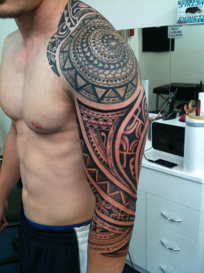 14 Beautiful Full Sleeve Tribal Tattoos | Only Tribal