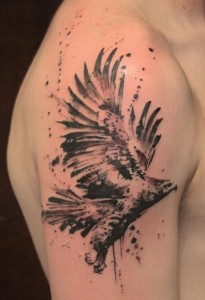 Tribal Hawk Tattoo
