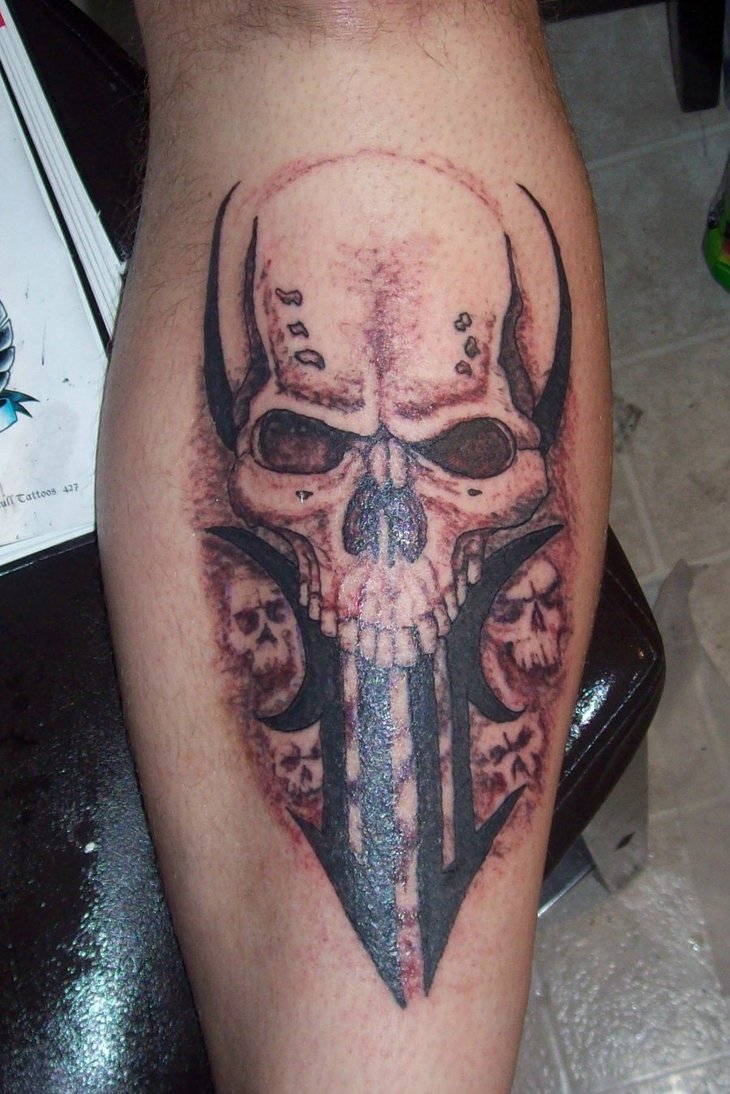 25 Cool Tribal Skull Tattoos