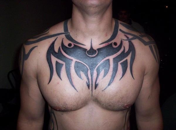 25 Beautiful Tribal Chest Tattoos Only Tribal