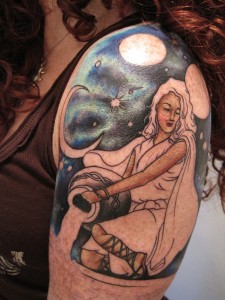 Aquarius Woman Tattoo