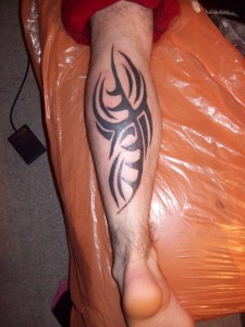 Calf Tribal Tattoo