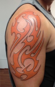 Colored Tribal Tattoo