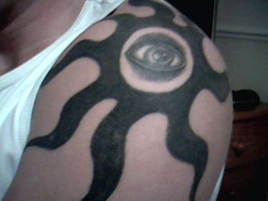 Evil Eye Tribal Tattoo
