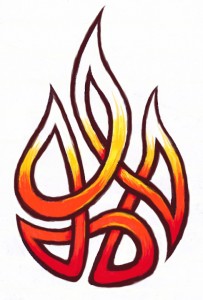 Fire Tribal Tattoos