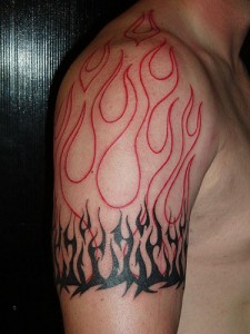 Flame Tribal Tattoo