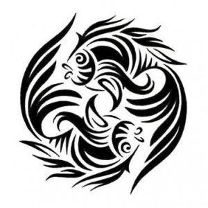 Pisces Tribal Tattoo