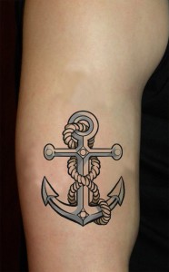 Polynesian Anchor Tattoo