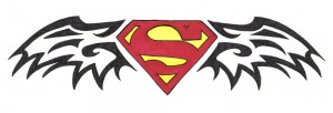 Superman Logo Tribal Tattoos