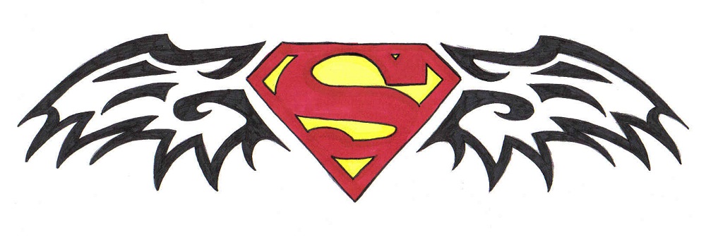 Superman | Glitter Tattoo Stencil – Henna Caravan