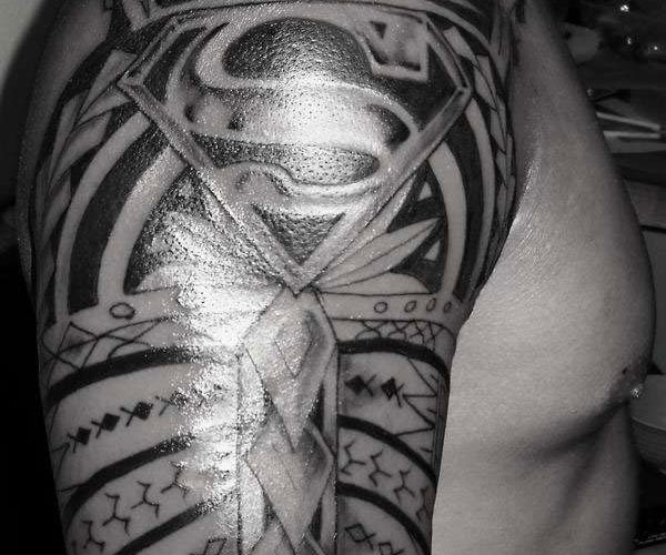 10 Stunning Superman Tribal Tattoos | Only Tribal