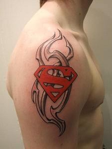 Superman Tribal Tattoo