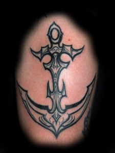 Tribal Anchor Tattoo Designs