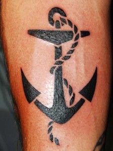 Tribal Anchor Tattoo for Men