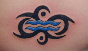 Tribal Aquarius Tattoos for Girls