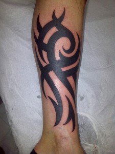 Tribal Calf Tattoos Designs
