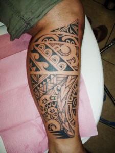 Tribal Calf Tattoos for Men