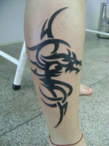 Tribal Calf Tattoos for Women