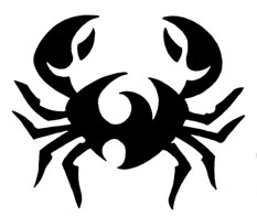 Tribal Cancer Crab Tattoo