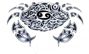Tribal Cancer Zodiac Tattoos