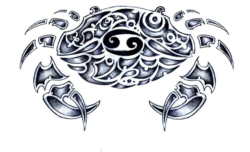 Scorpio and Cancer Tribal Tattoo Designs - wide 4