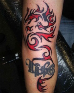 Tribal Color Tattoo