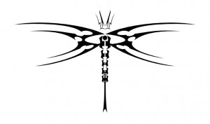 Tribal Dragonfly Tattoos Designs