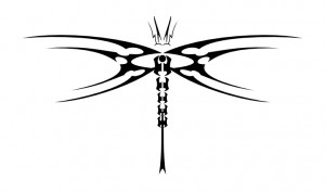 Tribal Dragonfly Tattoos Designs
