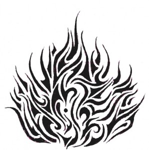 Tribal Flame Tattoo Designs