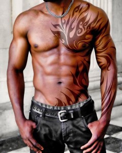 Tribal Flame Tattoos for Men