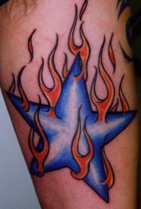 Tribal Flames Tattoo