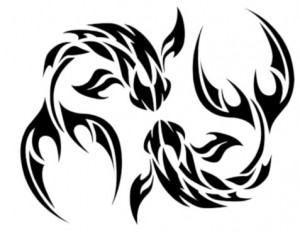 Tribal Pisces Tattoo Designs