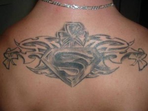 Tribal Superman Tattoo