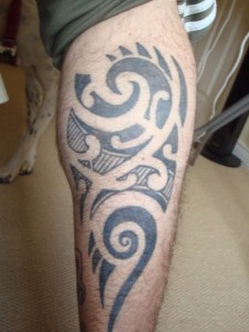 Tribal Tattoos Calf