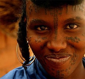 African Tribal Face Tattoos