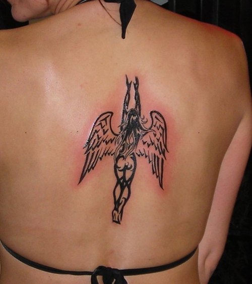 18 Stunning Tribal Angel  Tattoos  Only Tribal