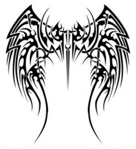 Angel Wing Tribal Tattoos