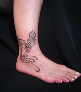 Ankle Tribal Tattoo