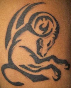 Aries Tattoo Tribal