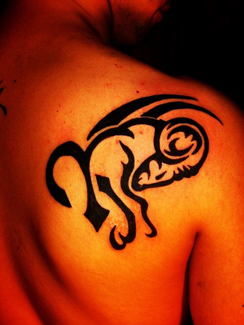 10 Awesome Aries Tribal Tattoos | Only Tribal