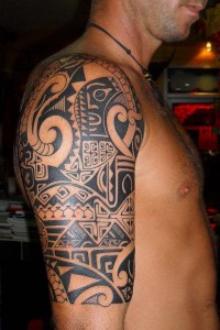 Aztec Tribal Half Sleeve Tattoos