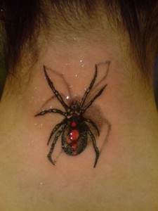 Black Widow Spider Tribal Tattoo