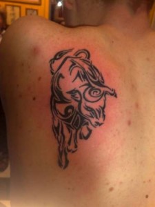 Bull Tattoo Tribal