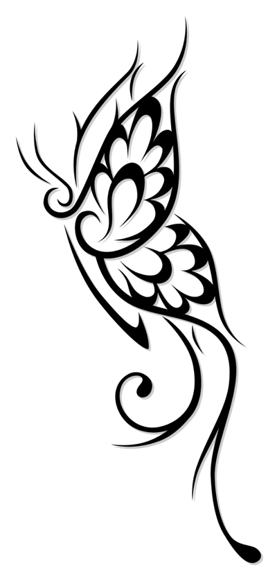25 Awesome Tribal Butterfly Tattoo - Butterflies Tribal Tattoos