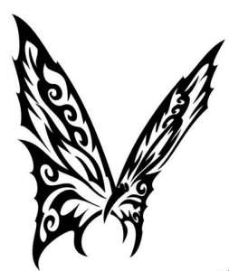 Butterfly Tribal Tattoo