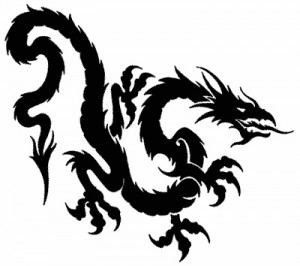 Chinese Tribal Dragon Tattoo Designs
