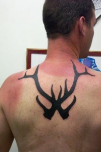 Deer Horn Tribal Tattoo