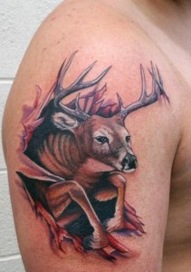 Deer Tribal Tattoos Designs